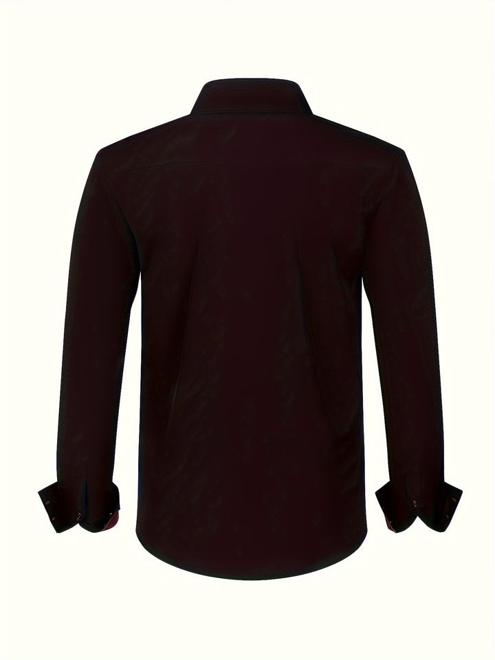 MOREL & LAURENT PARIS | CHEMISE ÉLÉGANTE LÉGÈRE AVEC DÉTAILS CONTRASTÉS