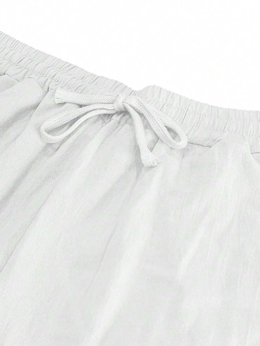 MOREL & LAURENT PARIS | PANTALON LÉGER EN LIN AVEC CORDON