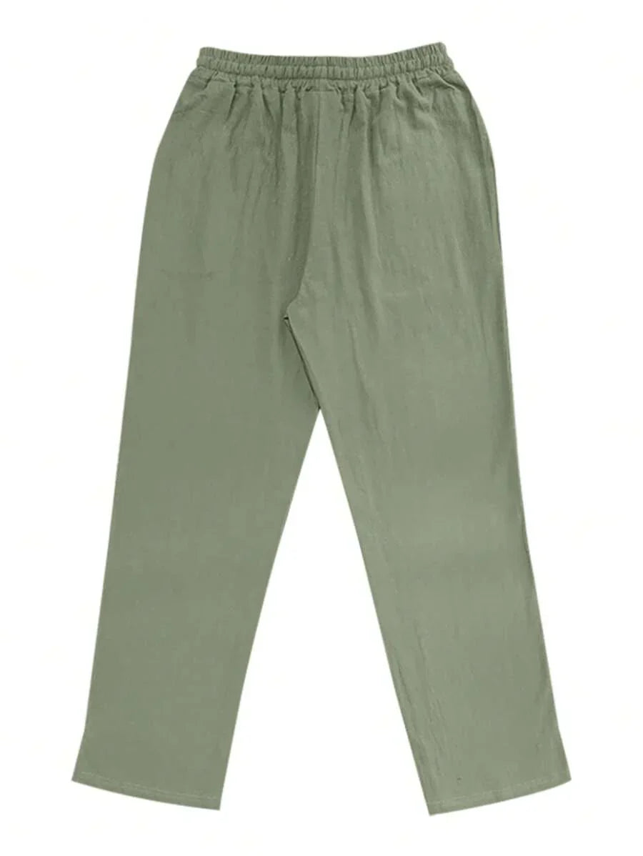MOREL & LAURENT PARIS | PANTALON LÉGER EN LIN AVEC CORDON