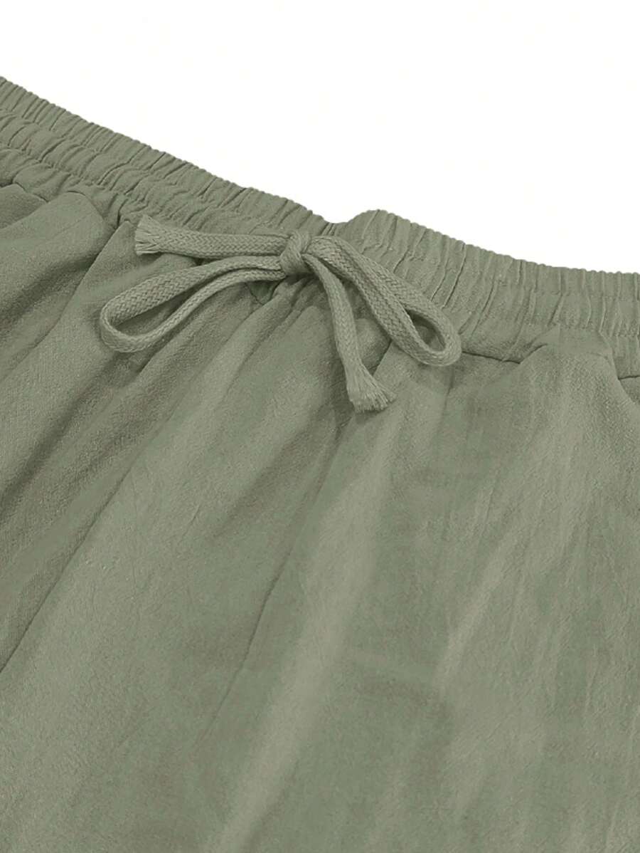 MOREL & LAURENT PARIS | PANTALON LÉGER EN LIN AVEC CORDON