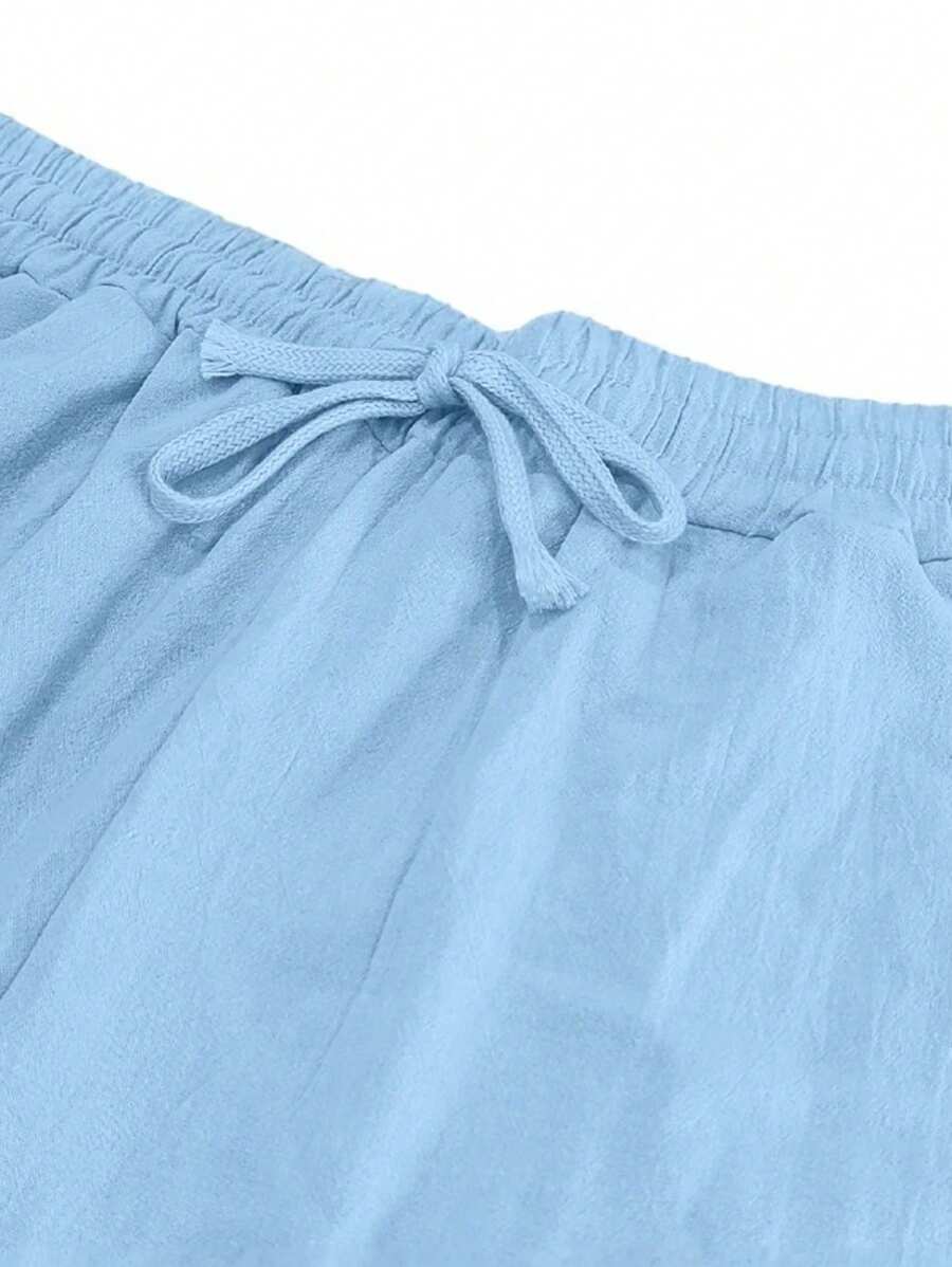 MOREL & LAURENT PARIS | PANTALON LÉGER EN LIN AVEC CORDON