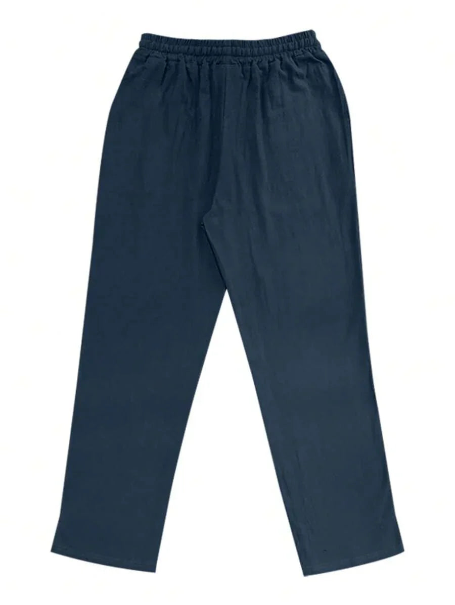 MOREL & LAURENT PARIS | PANTALON LÉGER EN LIN AVEC CORDON