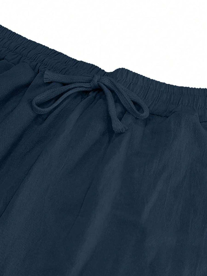 MOREL & LAURENT PARIS | PANTALON LÉGER EN LIN AVEC CORDON