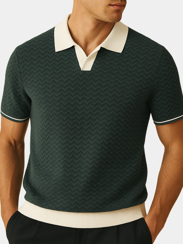 MOREL & LAURENT PARIS | POLO SHIRT EN TISSU RICCIO DE
