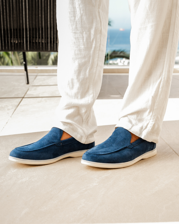 MOREL & LAURENT PARIS | MOCASSINS EN CUIR SUEDE