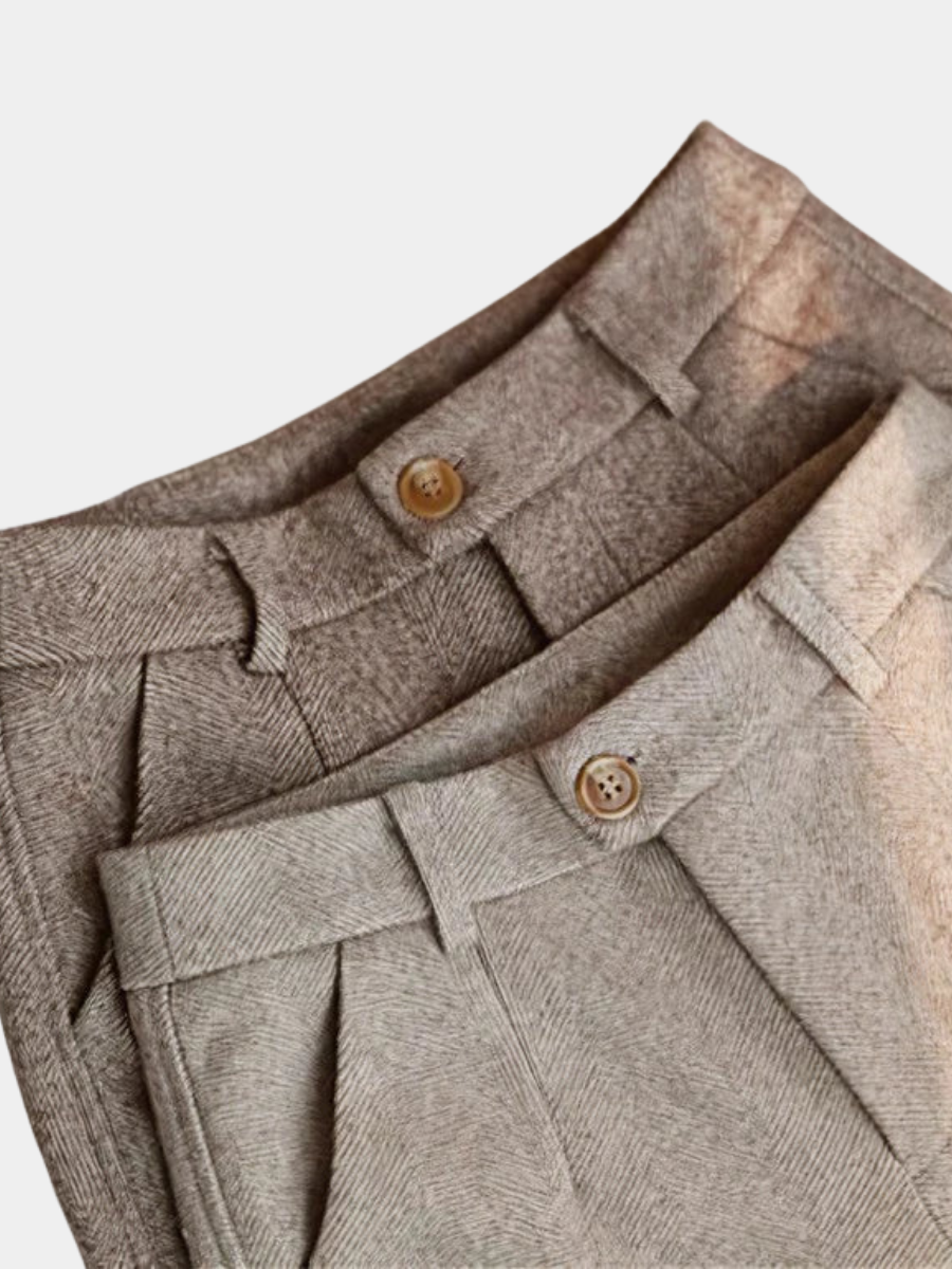 MOREL & LAURENT PARIS | PANTALONS ÉLÉGANTS EN PURE LAINE SUR MESURE