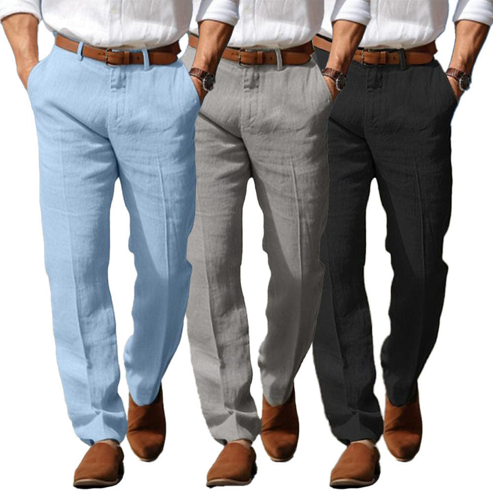 MOREL & LAURENT PARIS | PANTALON HOMME LUXE EN LIN PREMIUM