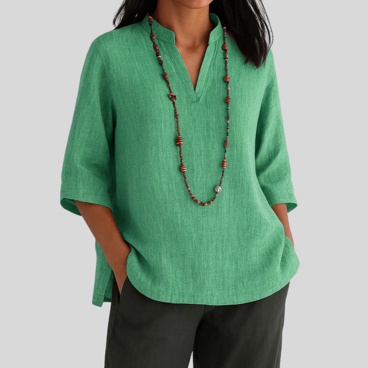 Luna | Blouse en lin à élégance décontractée