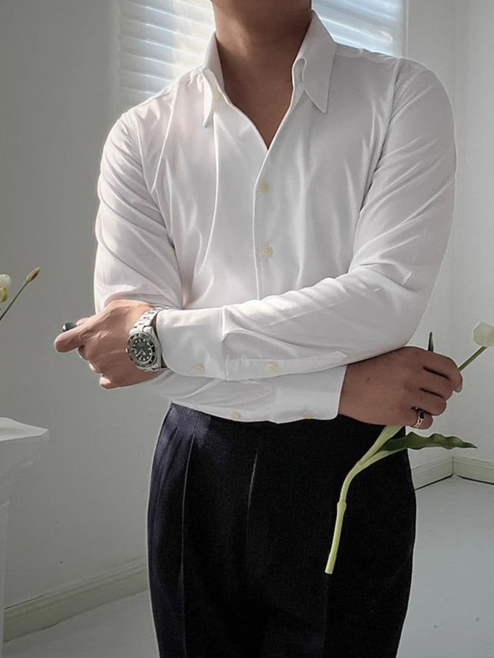 MOREL & LAURENT PARIS | CHEMISE ATHLÉTIQUE ITALIENNE POUR HOMME EN BAMBOU