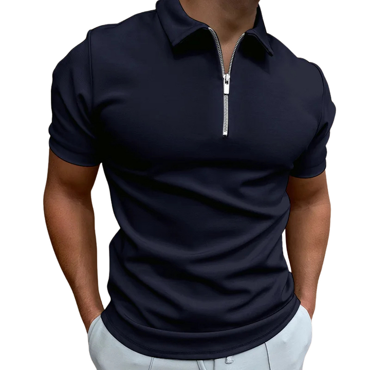 MOREL & LAURENT PARIS | POLO MODERNE AVEC ZIP MI-HAUT