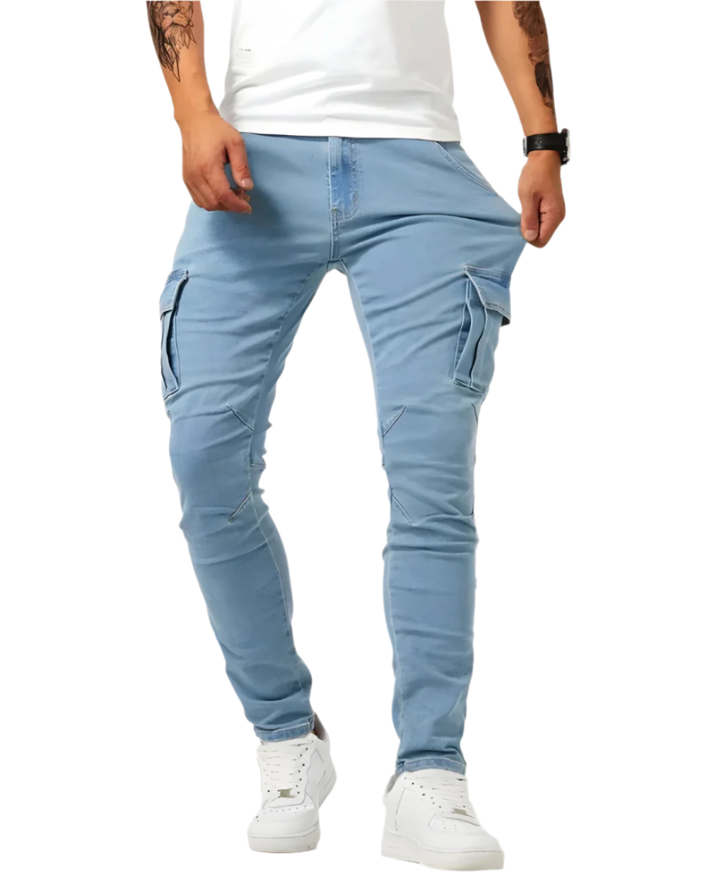 MOREL & LAURENT PARIS | PANTALON CARGO STRETCH