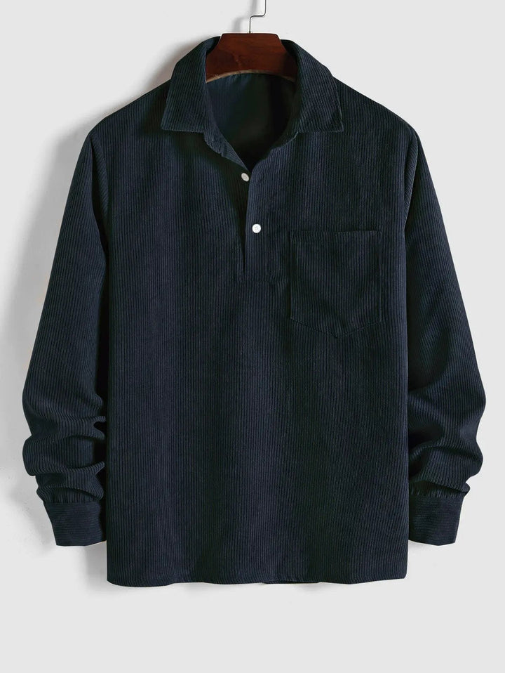 MOREL & LAURENT PARIS | CHEMISE MANCHES LONGUES DEMI-BOUTONS POUR HOMME