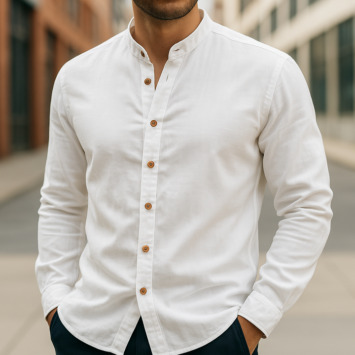 MOREL & LAURENT PARIS | CHEMISE EN LIN ET COTON POUR HOMME