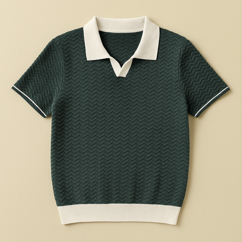 MOREL & LAURENT PARIS | POLO SHIRT EN TISSU RICCIO DE