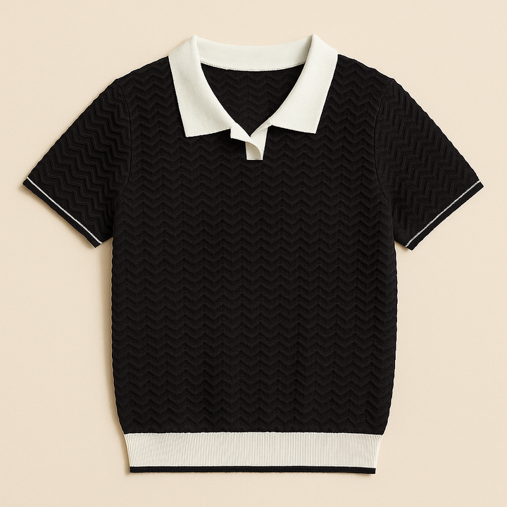 MOREL & LAURENT PARIS | POLO SHIRT EN TISSU RICCIO DE