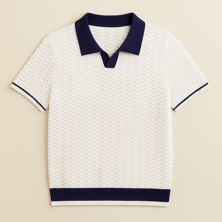 MOREL & LAURENT PARIS | POLO SHIRT EN TISSU RICCIO DE