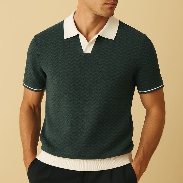 MOREL & LAURENT PARIS | POLO SHIRT EN TISSU RICCIO DE