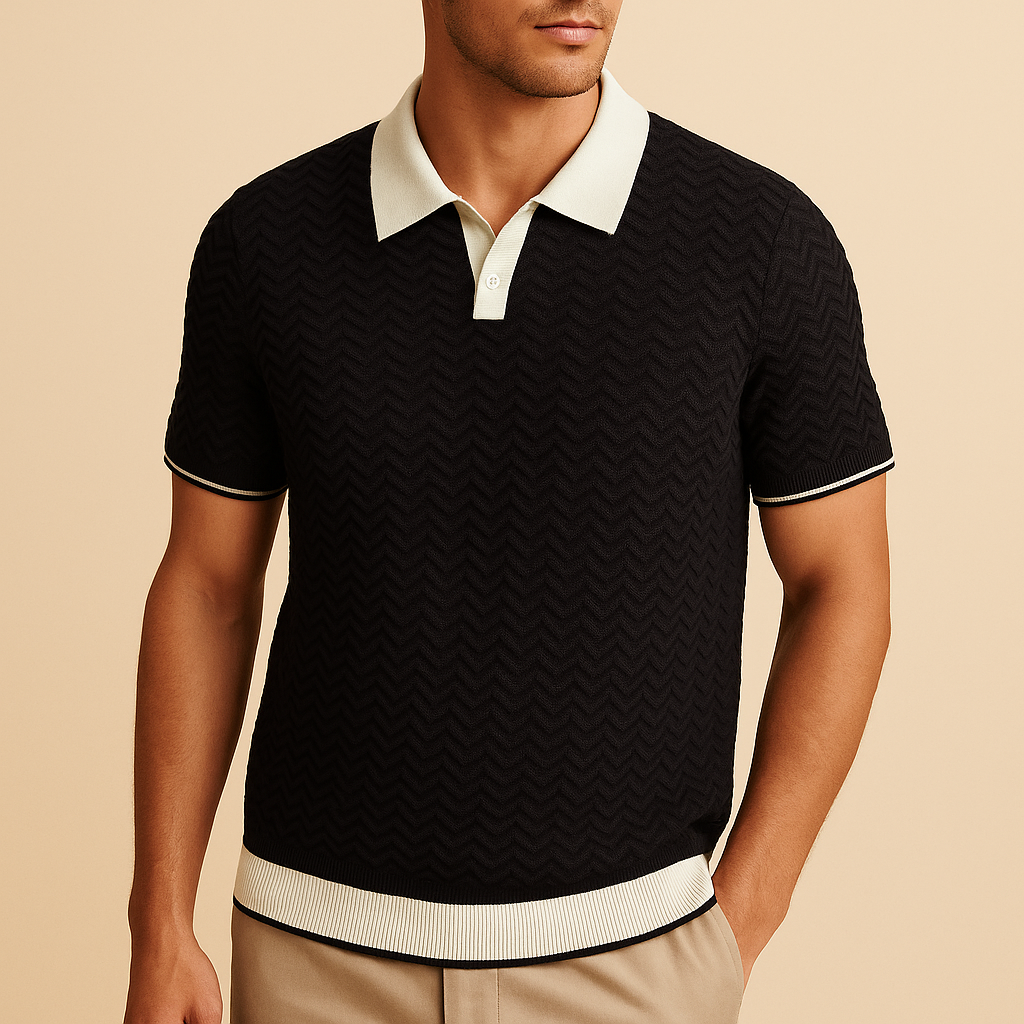 MOREL & LAURENT PARIS | POLO SHIRT EN TISSU RICCIO DE