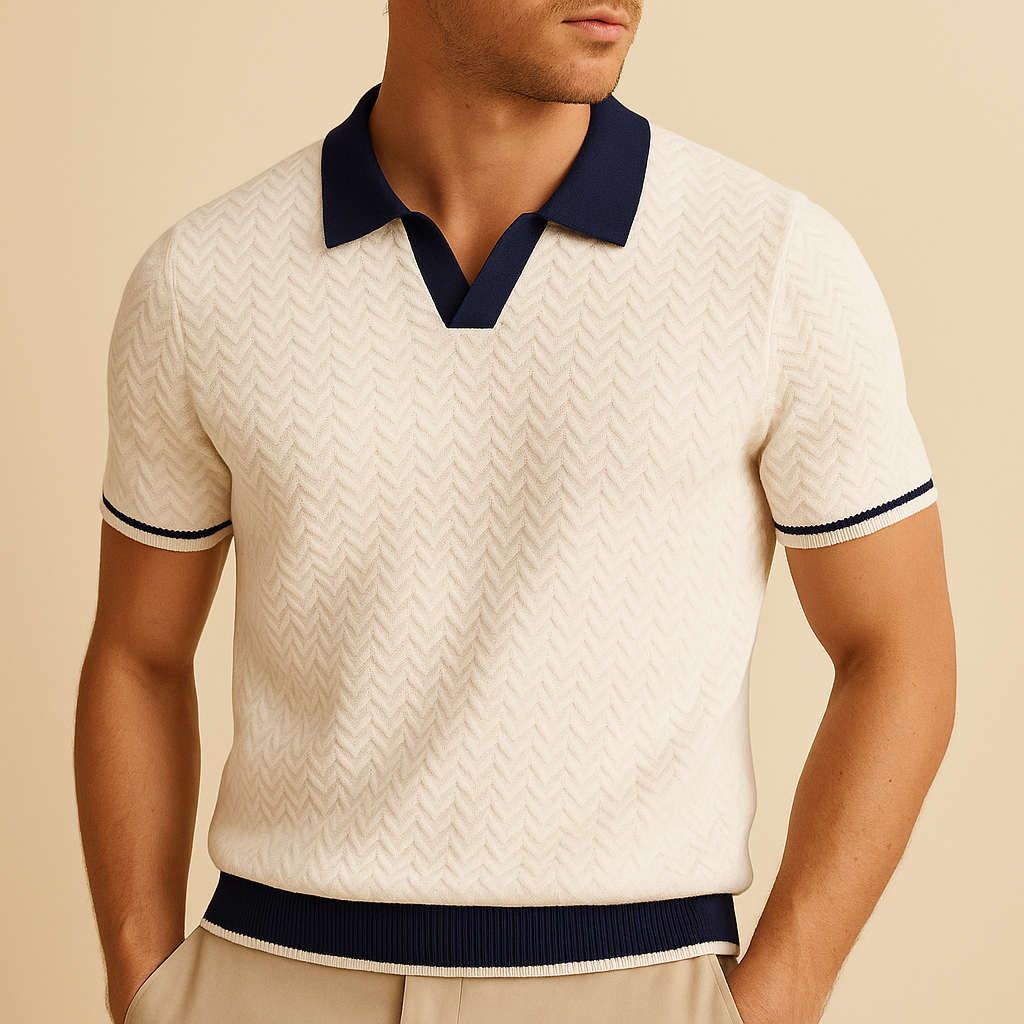 MOREL & LAURENT PARIS | POLO SHIRT EN TISSU RICCIO DE