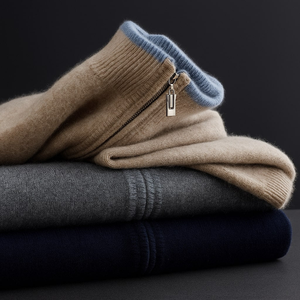 MOREL & LAURENT PARIS | PULL ZIP HOMME