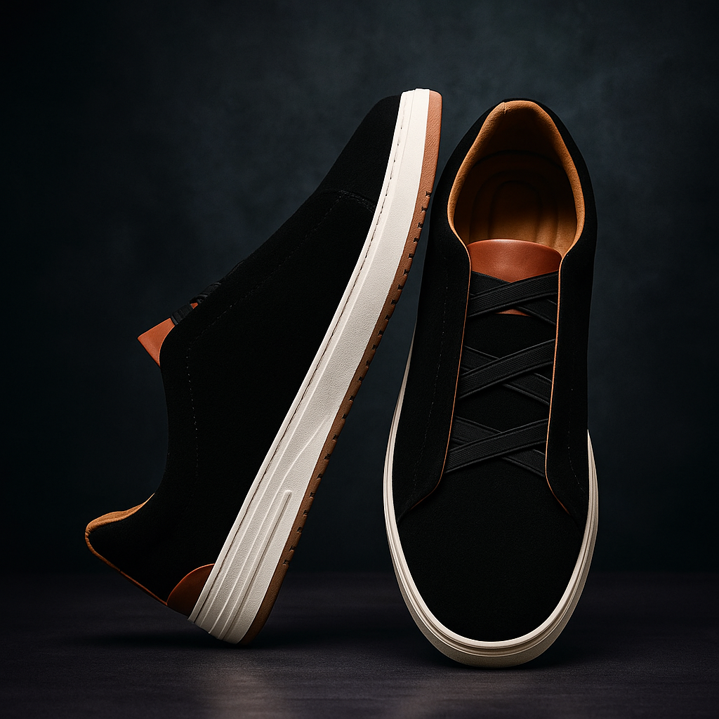 MOREL & LAURENT PARIS | CHAUSSURES SANS LACETS EN DAIM POUR HOMME