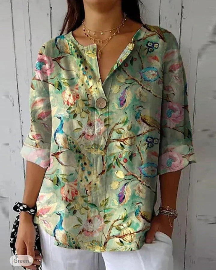 Heleina | Blouse vintage à fleurs