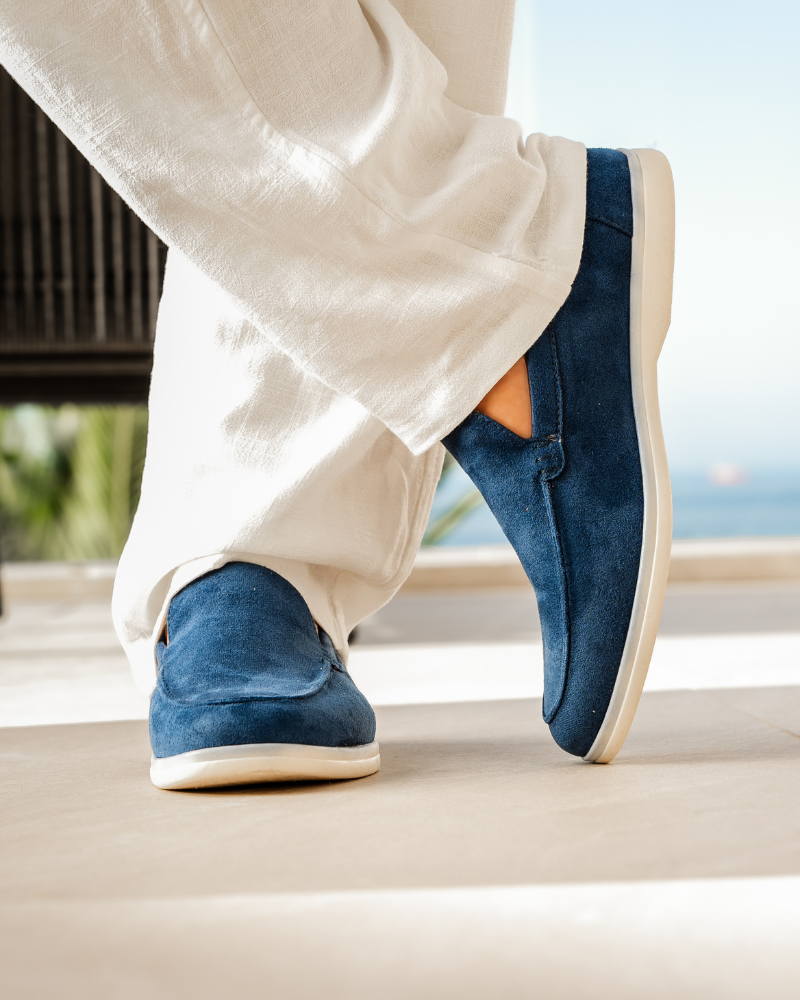 MOREL & LAURENT PARIS | MOCASSINS EN CUIR SUEDE