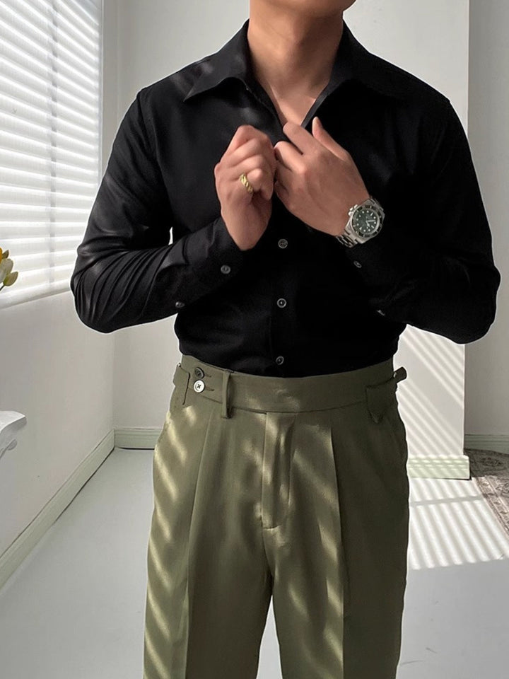 MOREL & LAURENT PARIS | CHEMISE ATHLÉTIQUE ITALIENNE POUR HOMME EN BAMBOU