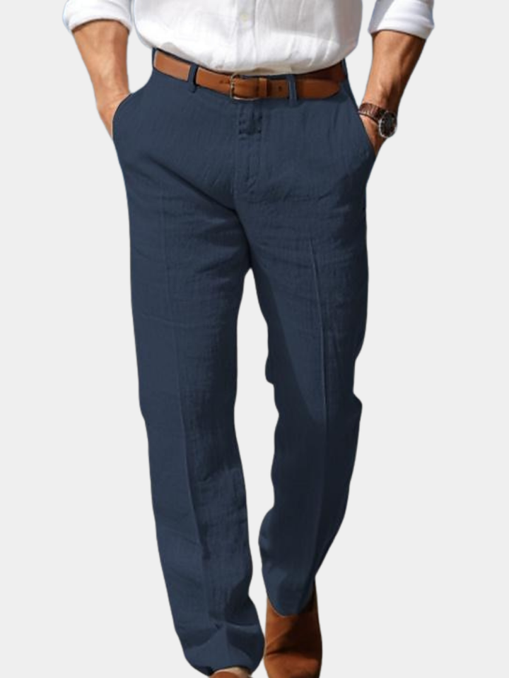 MOREL & LAURENT PARIS | PANTALON HOMME LUXE EN LIN PREMIUM