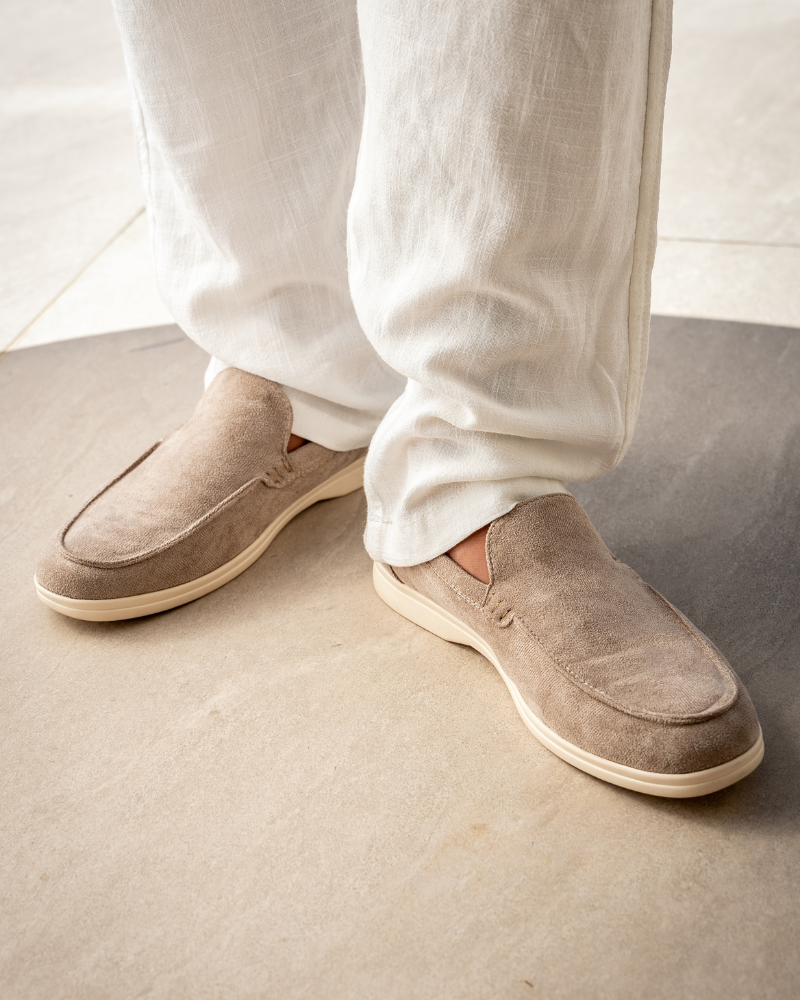 MOREL & LAURENT PARIS | MOCASSINS EN CUIR SUEDE