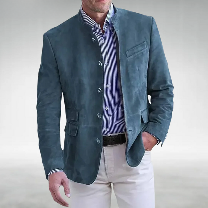 MOREL & LAURENT PARIS | VESTE EN CUIR SUEDE