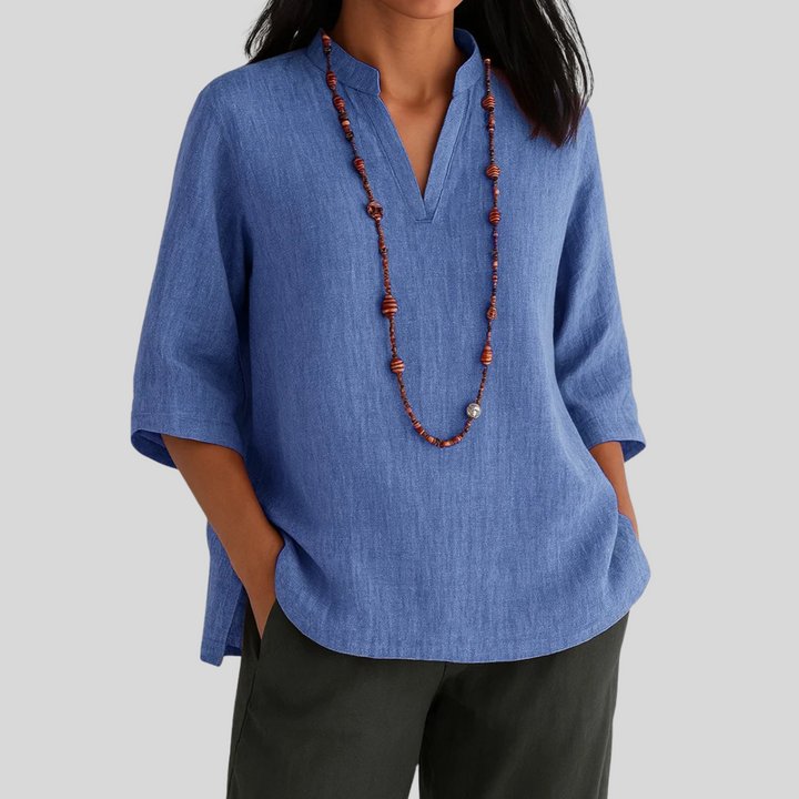 Luna | Blouse en lin à élégance décontractée