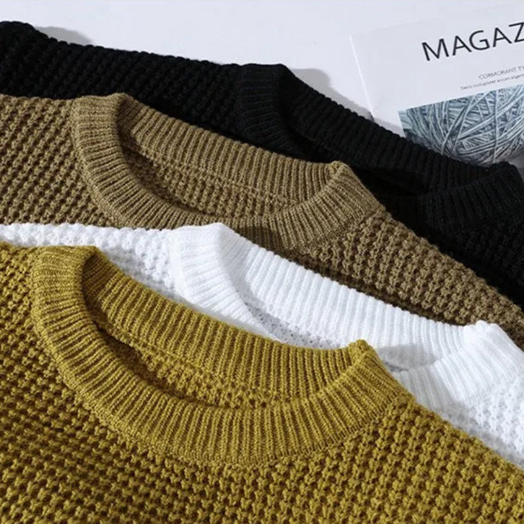 MOREL & LAURENT PARIS | PULL EN NID D'ABEILLE PREMIUM