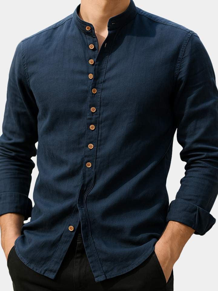 MOREL & LAURENT PARIS | CHEMISE EN LIN ET COTON POUR HOMME