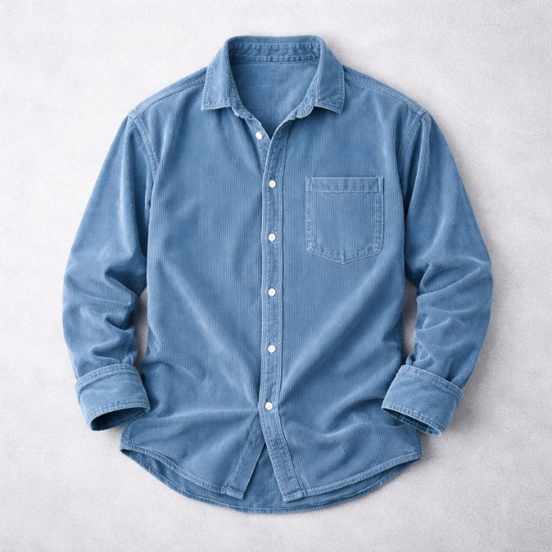MOREL & LAURENT PARIS | CHEMISE CLASSIQUE EN VELOURS CÔTELÉ POUR HOMME
