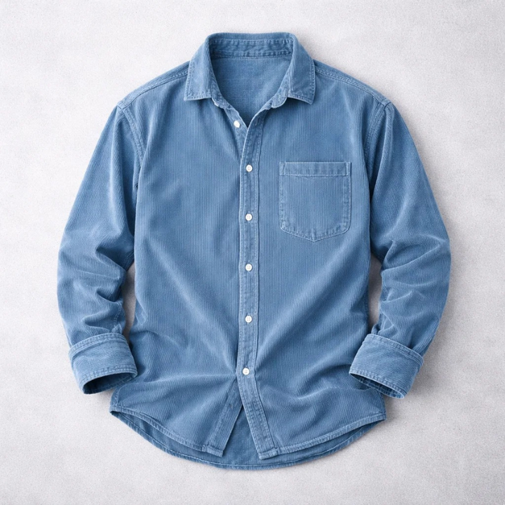 MOREL & LAURENT PARIS | CHEMISE CLASSIQUE EN VELOURS CÔTELÉ POUR HOMME