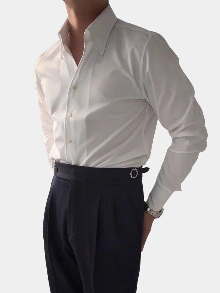 MOREL & LAURENT PARIS | CHEMISE ATHLÉTIQUE ITALIENNE POUR HOMME EN BAMBOU