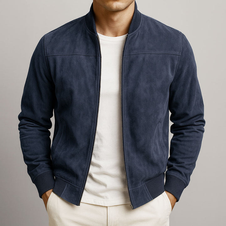 MOREL & LAURENT PARIS | VESTE EN CUIR SUEDE URBAINE