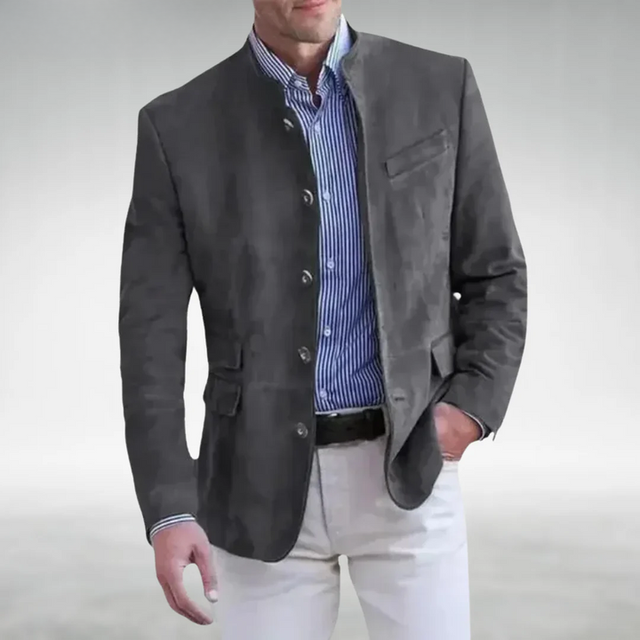MOREL & LAURENT PARIS | VESTE EN CUIR SUEDE
