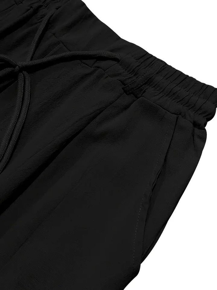MOREL & LAURENT PARIS | PANTALONS LARGES EN LIN AVEC CORDON