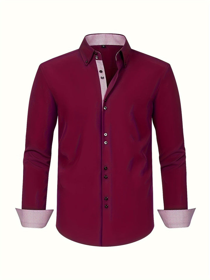 MOREL & LAURENT PARIS | CHEMISE ÉLÉGANTE LÉGÈRE AVEC DÉTAILS CONTRASTÉS