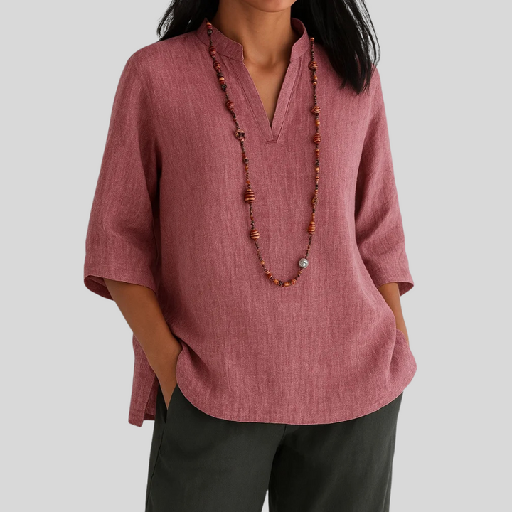Luna | Blouse en lin à élégance décontractée