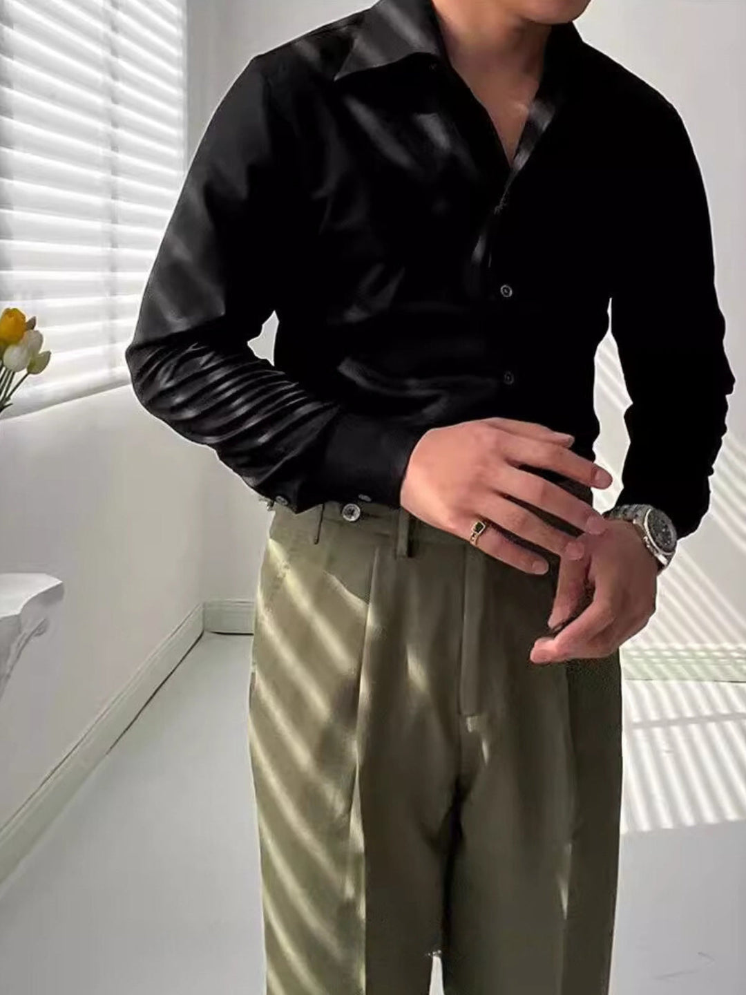 MOREL & LAURENT PARIS | CHEMISE ATHLÉTIQUE ITALIENNE POUR HOMME EN BAMBOU