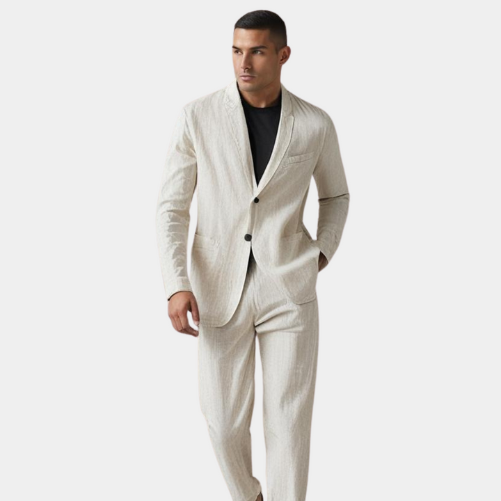 MOREL & LAURENT PARIS | OTTAVIO ROBE ÉLÉGANTE EN LIN