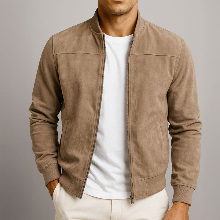 MOREL & LAURENT PARIS | VESTE EN CUIR SUEDE URBAINE