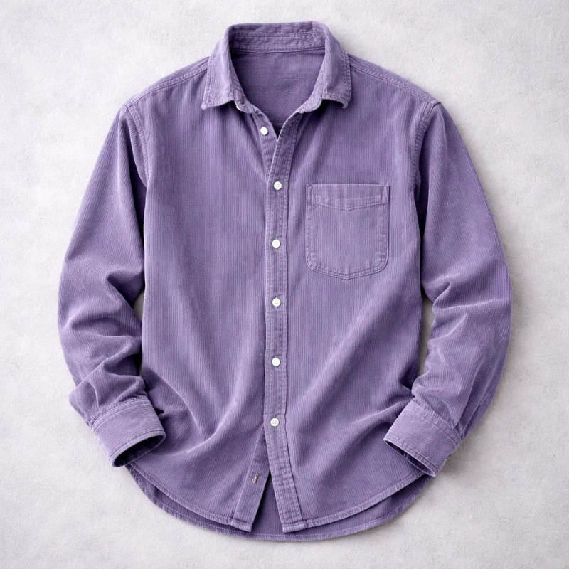 MOREL & LAURENT PARIS | CHEMISE CLASSIQUE EN VELOURS CÔTELÉ POUR HOMME