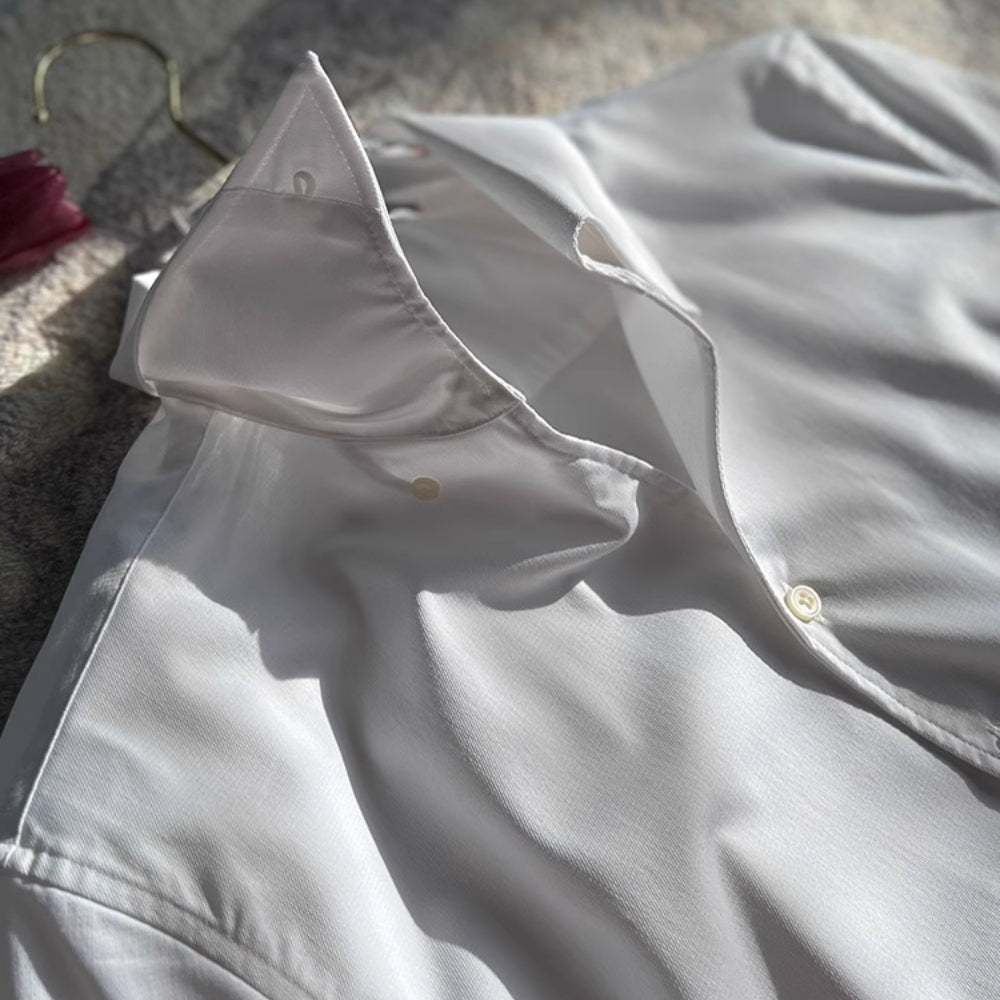 MOREL & LAURENT PARIS | CHEMISE ATHLÉTIQUE ITALIENNE POUR HOMME EN BAMBOU