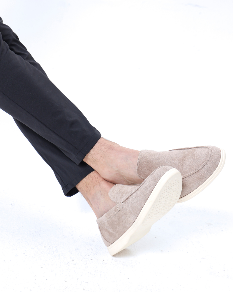 MOREL & LAURENT PARIS | MOCASSINS EN CUIR SUEDE