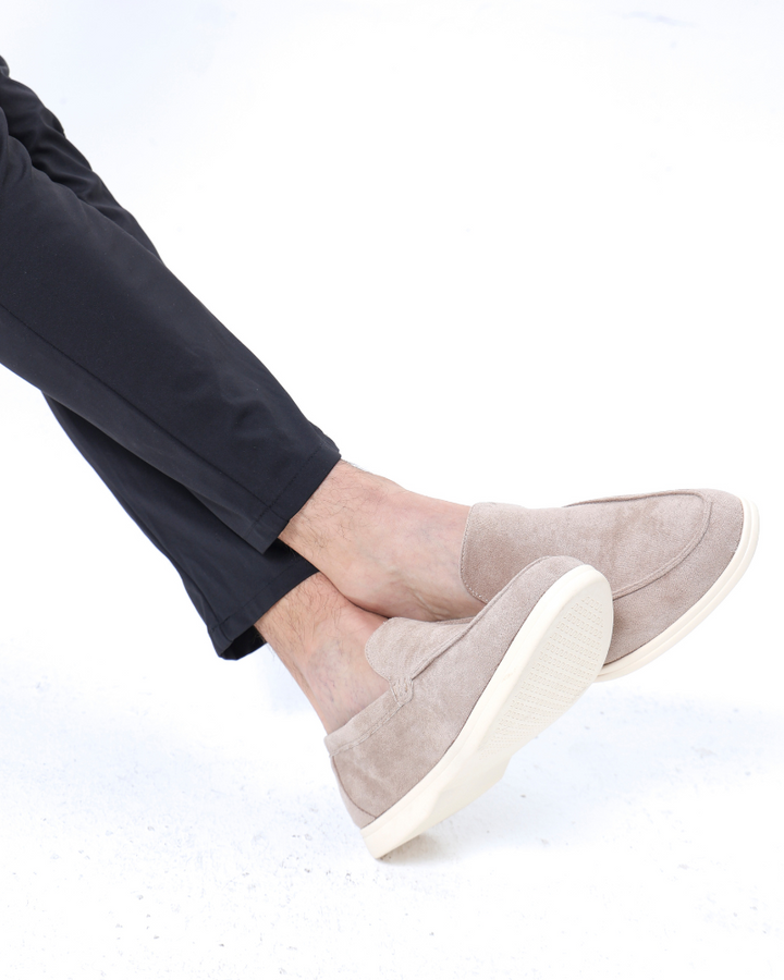 MOREL & LAURENT PARIS | MOCASSINS EN CUIR SUEDE