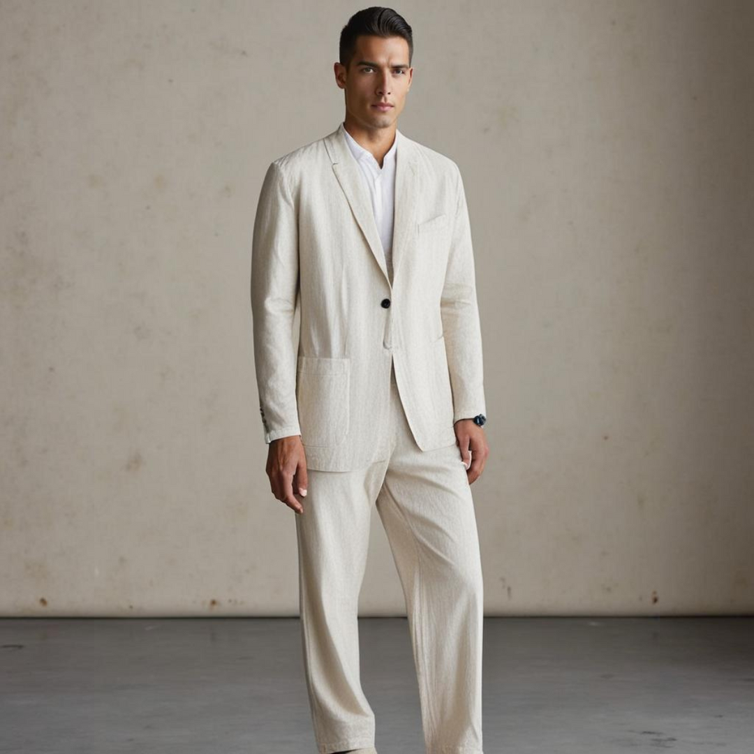 MOREL & LAURENT PARIS | OTTAVIO ROBE ÉLÉGANTE EN LIN